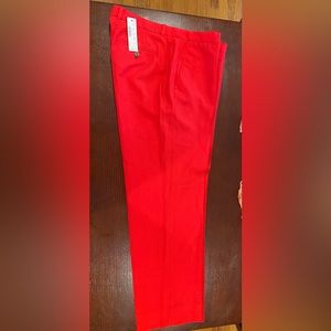 NWT $148 J Crew Tollegno red dress pants, size 6